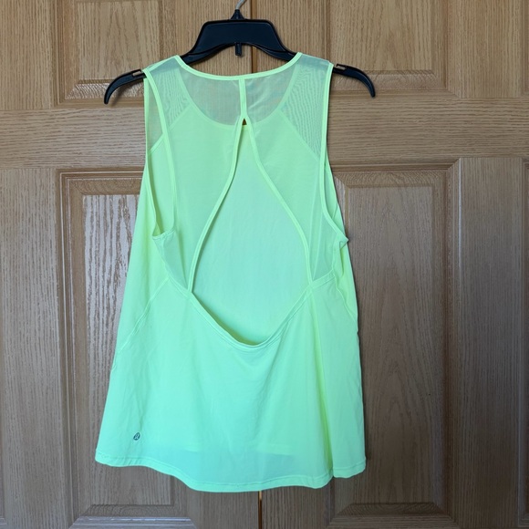 Women's Neon Green LuLuLemon Tank - Picture 2 of 7